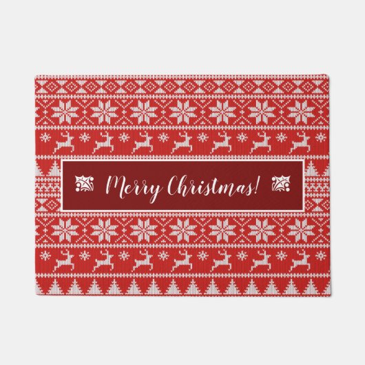 Fair Isle Christmas Fußmatte (Vorderseite)