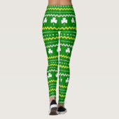 Fair Isle Clover St. Patrick's Day Leggings (Rückseite)