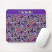 Fair Isle Cute Halloween Knitted Mousepad (Mit Mouse)