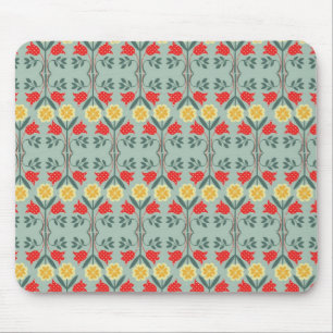 Fair Isle Fairisle-Blumen-Retro-Hipster-Muster Mousepad