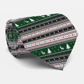 Fair Isle Feiertagsstrickmuster Krawatte (Gerollt)