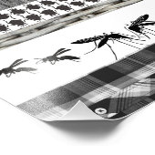 Fair Isle Fiercness tierisches Insekt Fotodruck (Ecke)