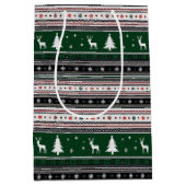 Fair Isle Holiday Knit Mittlere Geschenktüte (Vorderseite)