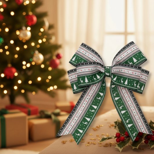 Fair Isle Holiday Knit Ripsband