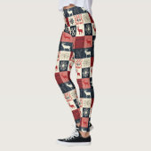 Fair Isle Knitted Patchwork | Holiday Reindeer Leggings (Links)