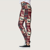 Fair Isle Knitted Patchwork | Rustikaler Rentier Leggings (Links)