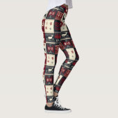 Fair Isle Knitted Patchwork | Rustikaler Rentier Leggings (Rechts)
