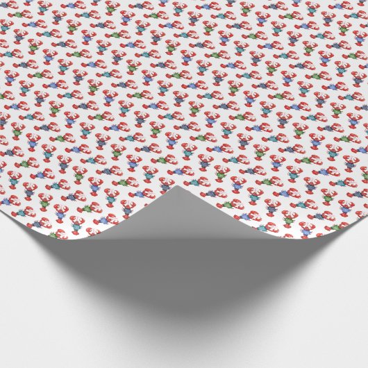 Fair Isle Lobsters Geschenkpapier (Ecke)