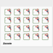 Fair Isle Lobsters Square Sticker (Blatt)
