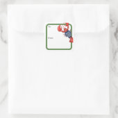 Fair Isle Lobsters Square Sticker (Tasche)