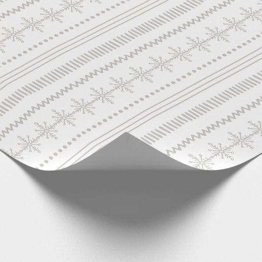 Fair Isle - Neutraler Urlaub Geschenkpapier (Ecke)