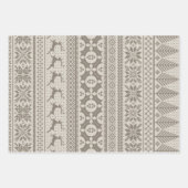 Fair Isle Strick Sweater Geschenkpapier Set (Vorderseite 2)