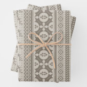 Fair Isle Strick Sweater Geschenkpapier Set (Beispiel)