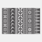 Fair Isle Strick Sweater Geschenkpapier Set (Vorderseite 2)