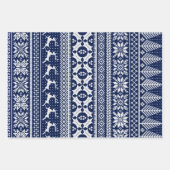 Fair Isle Strick Sweater Geschenkpapier Set (Vorderseite 3)