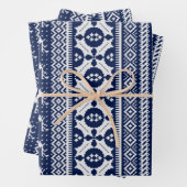 Fair Isle Strick Sweater Geschenkpapier Set (Beispiel)