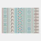 Fair Isle Strick Sweater Geschenkpapier Set (Vorderseite 2)