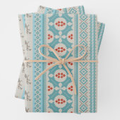 Fair Isle Strick Sweater Geschenkpapier Set (Beispiel)
