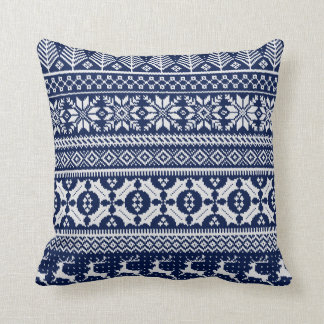 Fair Isle Strick Sweater Kissen
