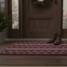 Fair Isle Strickmuster Burgund