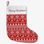 Fair Isle Weihnachten Kleiner Weihnachtsstrumpf (Vorderseite)