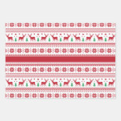 Fair Isle Weihnachtsdesign Wrapping Paper Sets Geschenkpapier Set (Vorderseite 2)