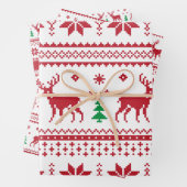 Fair Isle Weihnachtsdesign Wrapping Paper Sets Geschenkpapier Set (Beispiel)