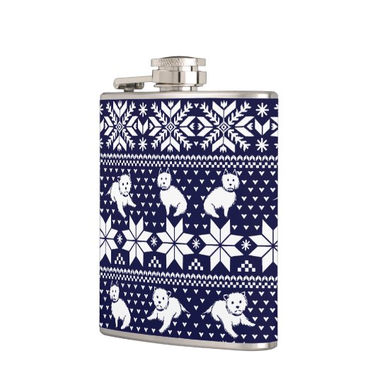 Fair Isle Westies Flask Flachmann (Links)