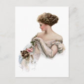 Fair Maiden Teases a Kitten Postkarte (Vorderseite)