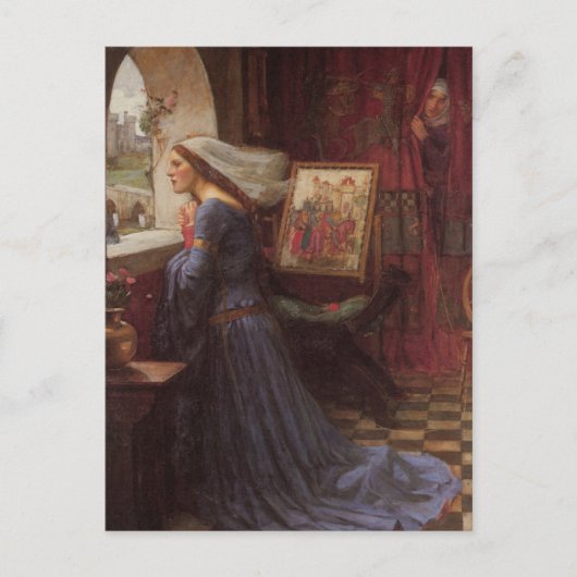 Fair Rosamund am Fenster Postkarte (Vorderseite)