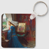 Fair Rosamund c. 1916 von John William Waterhouse Schlüsselanhänger (Rückseite)