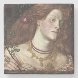 Fair Rosamund (Elegant & schöne Rotkopffrau) Steinuntersetzer