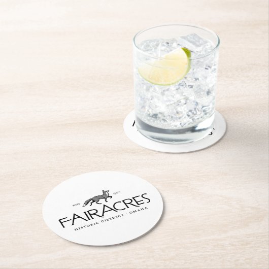 Fairacres Runder Pappuntersetzer (Vor Ort)