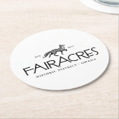 Fairacres Runder Pappuntersetzer (Angewinkelt)