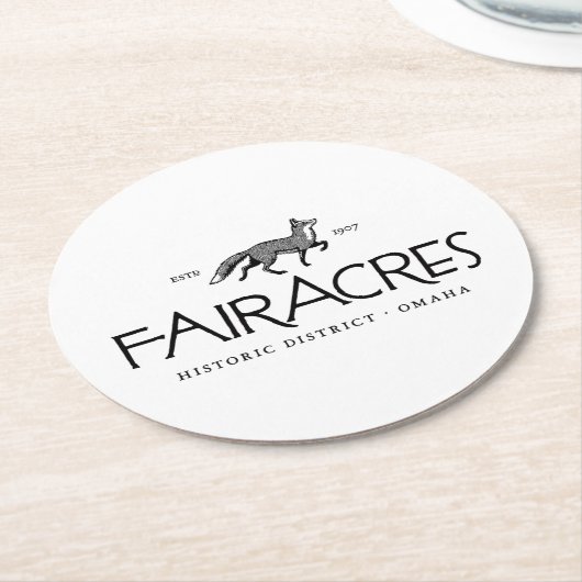 Fairacres Runder Pappuntersetzer (Angewinkelt)