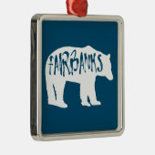 Fairbanks Alaska Bear Ornament Aus Metall (Rechts)
