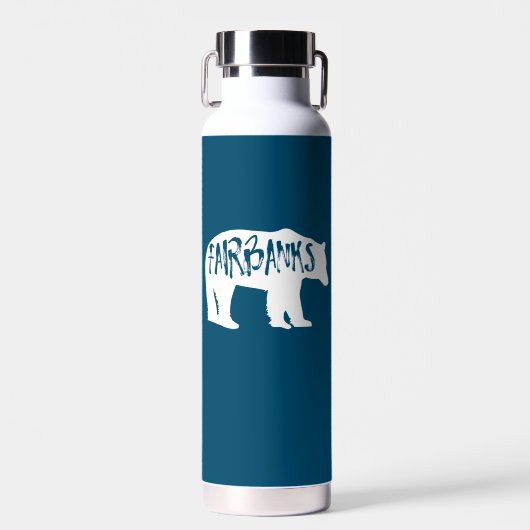 Fairbanks Alaska Bear Trinkflasche (Vorne)