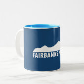 Fairbanks Alaska Bitte Zweifarbige Tasse (Vorderseite Links)