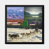 Fairbanks, Alaska Collage Magnet (Vorne)