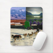 Fairbanks, Alaska Collage Mousepad (Mit Mouse)