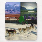 Fairbanks, Alaska Collage Mousepad (Vorne)