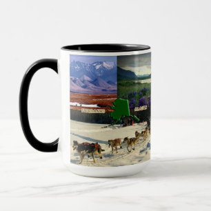 Fairbanks, Alaska Collage Tasse