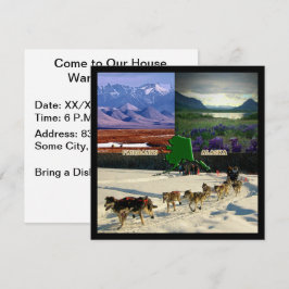 Fairbanks Alaska Foto Collage Housewarming Einladung