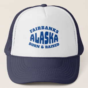 Fairbanks Alaska Geboren und aufgewachsen Truckerkappe