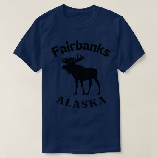 Fairbanks Alaska Moose TShirt (Design vorne)