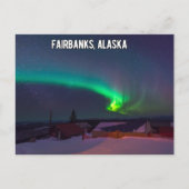 Fairbanks Alaska Northern Lights Postkarte (Vorderseite)