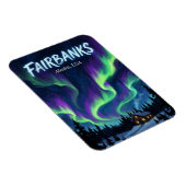 Fairbanks Alaska Postkarte Magnet (Rechte Seite)