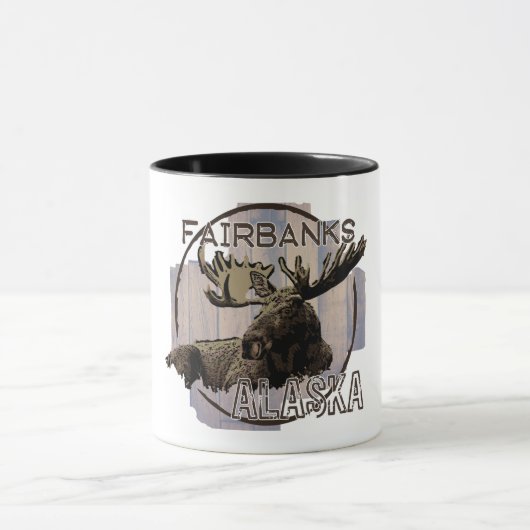 Fairbanks Alaska rustikale Elche Tasse (Zentrum)