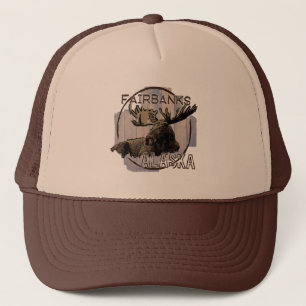 Fairbanks Alaska rustikaler Elchhut Truckerkappe