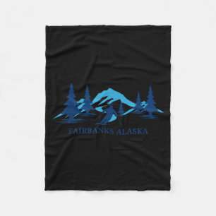 Fairbanks alaska Skigebiet Skifahren Skifahrer Fleecedecke